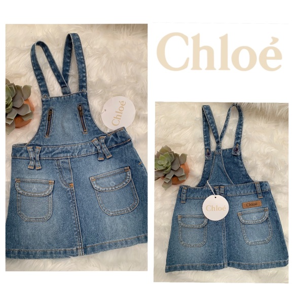 Chloe Denim Jumper Dress 9m 